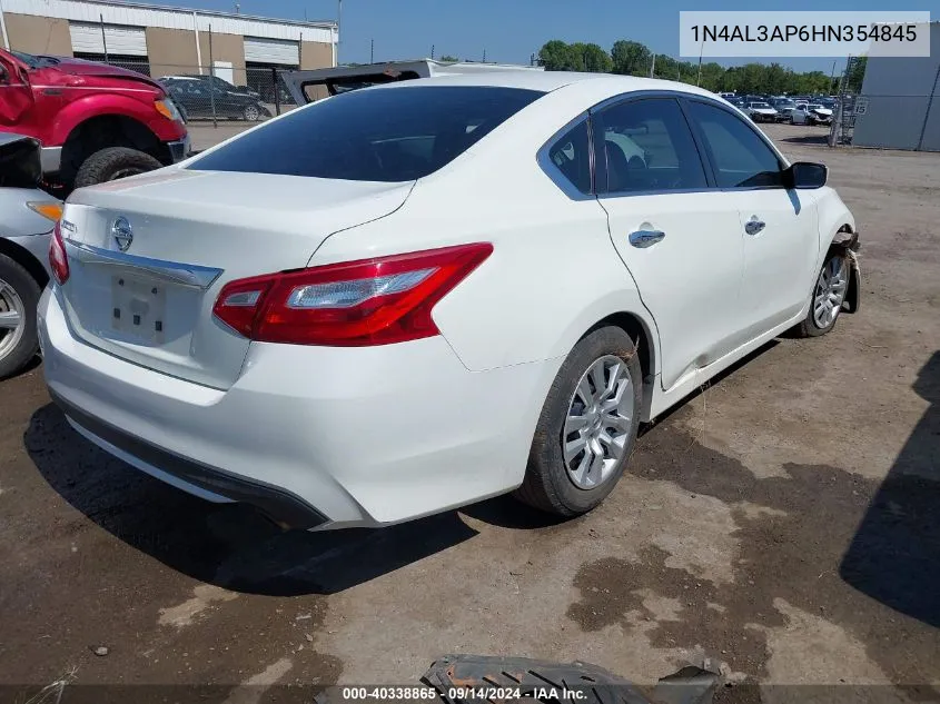 2017 Nissan Altima 2.5/S/Sv/Sl/Sr VIN: 1N4AL3AP6HN354845 Lot: 40338865