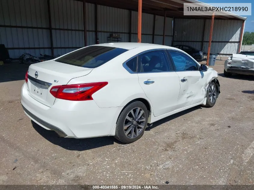 1N4AL3APXHC218990 2017 Nissan Altima 2.5 Sv