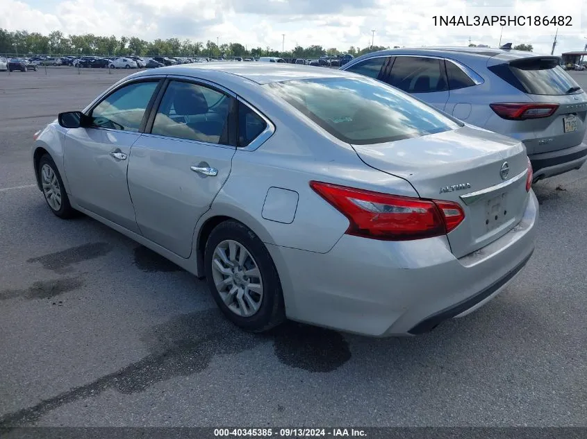 2017 Nissan Altima 2.5 S VIN: 1N4AL3AP5HC186482 Lot: 40345385