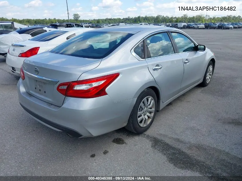 2017 Nissan Altima 2.5 S VIN: 1N4AL3AP5HC186482 Lot: 40345385