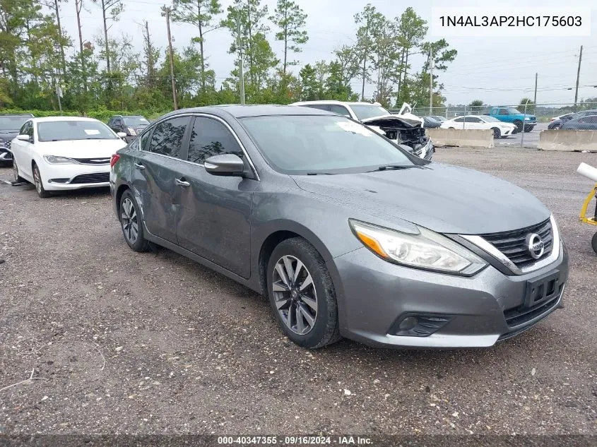 2017 Nissan Altima 2.5/S/Sv/Sl/Sr VIN: 1N4AL3AP2HC175603 Lot: 40347355