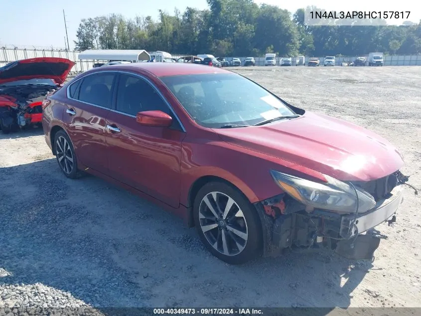 2017 Nissan Altima 2.5 Sr VIN: 1N4AL3AP8HC157817 Lot: 40349473