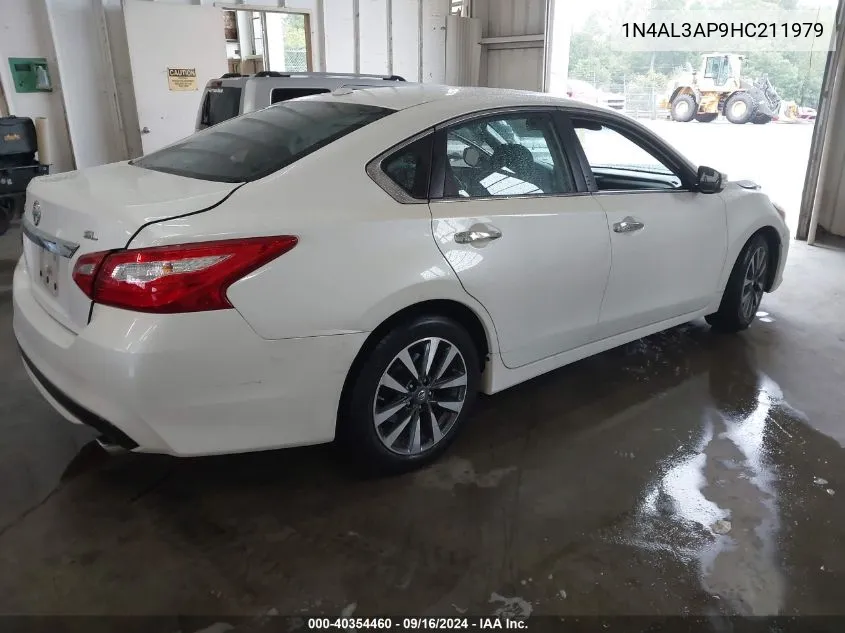 2017 Nissan Altima 2.5 Sl VIN: 1N4AL3AP9HC211979 Lot: 40354460