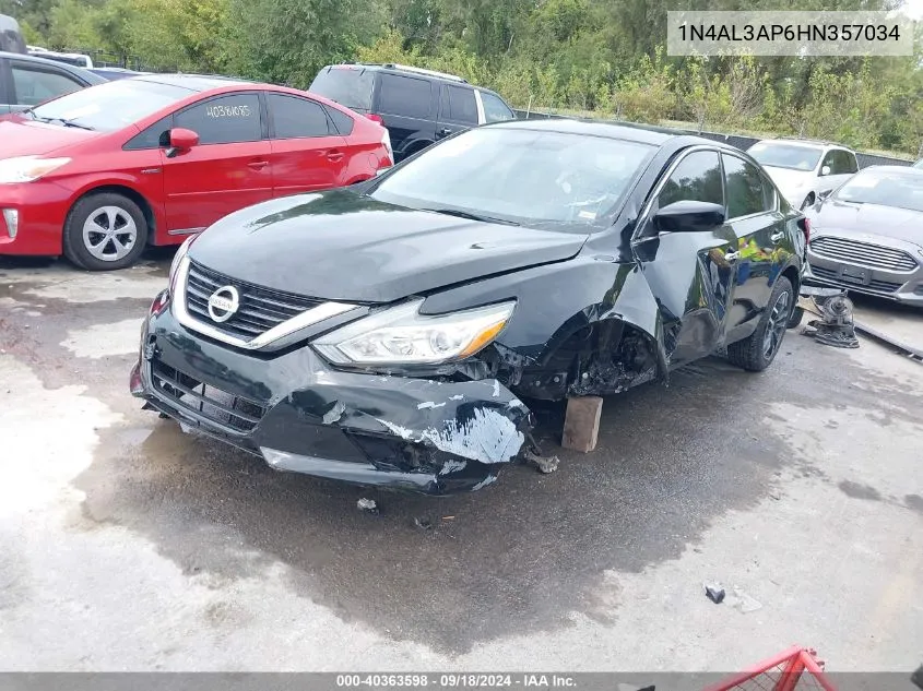 2017 Nissan Altima 2.5 S VIN: 1N4AL3AP6HN357034 Lot: 40363598