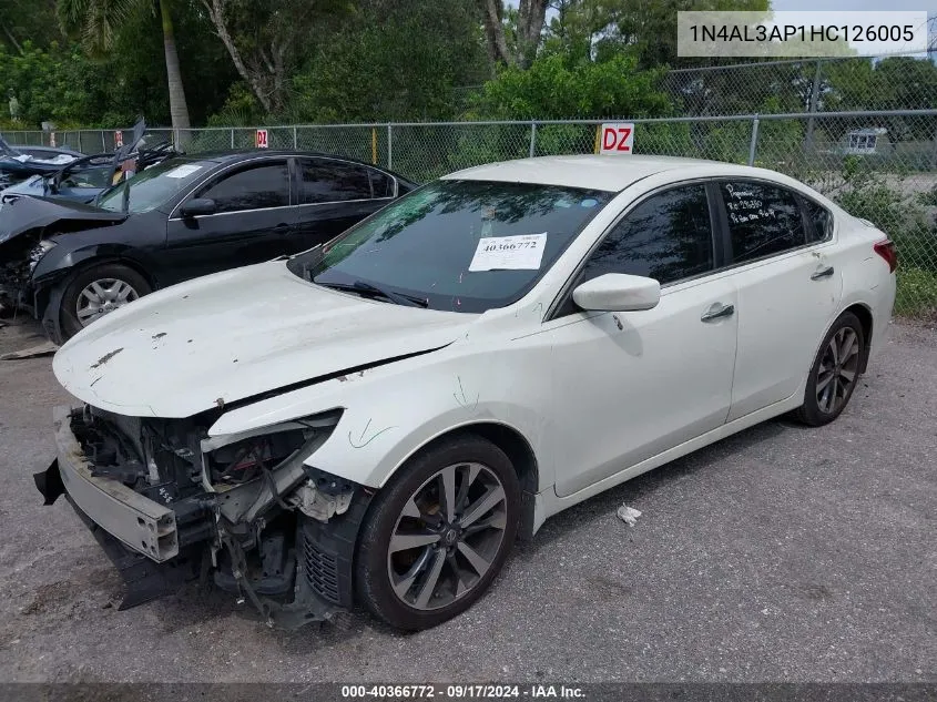 1N4AL3AP1HC126005 2017 Nissan Altima 2.5 Sr