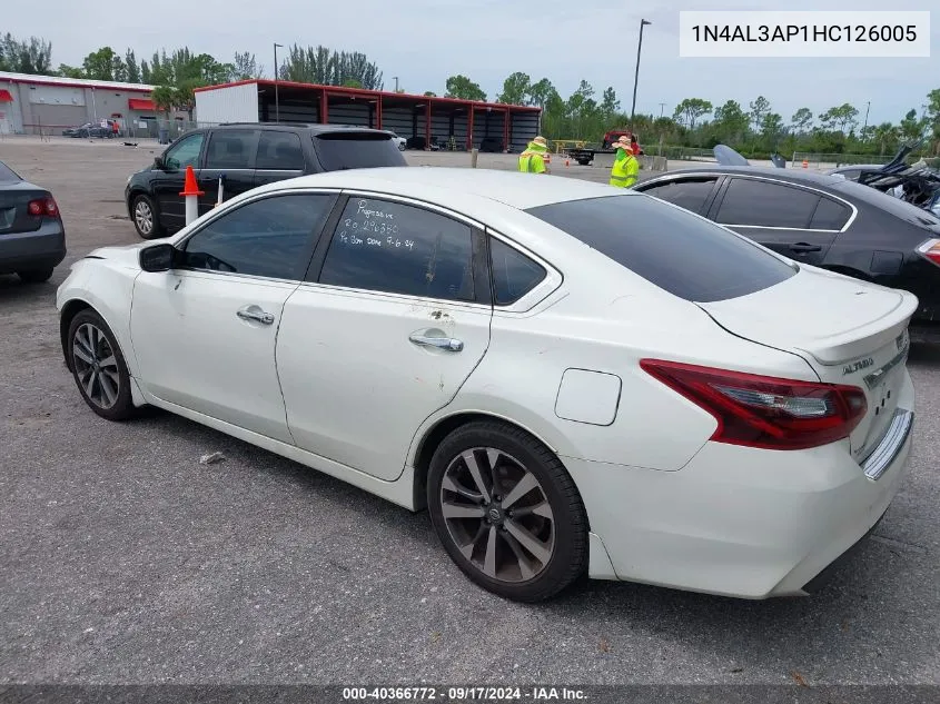 1N4AL3AP1HC126005 2017 Nissan Altima 2.5 Sr