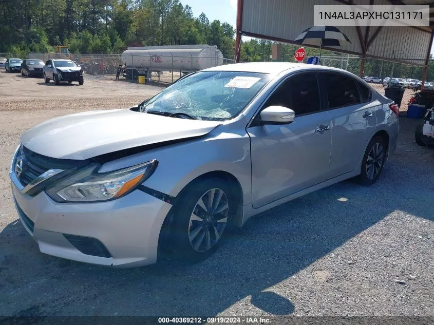 2017 Nissan Altima 2.5 Sl VIN: 1N4AL3APXHC131171 Lot: 40369212