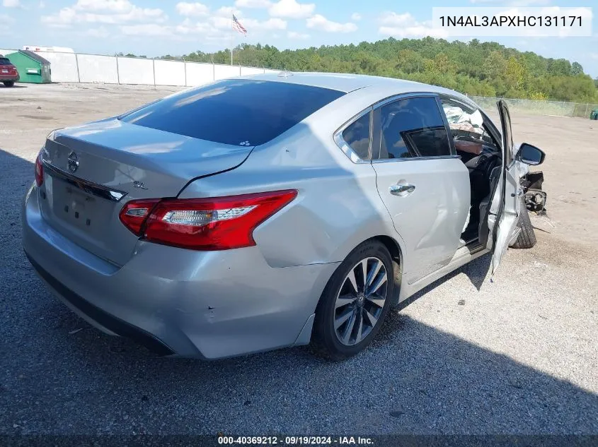 2017 Nissan Altima 2.5 Sl VIN: 1N4AL3APXHC131171 Lot: 40369212