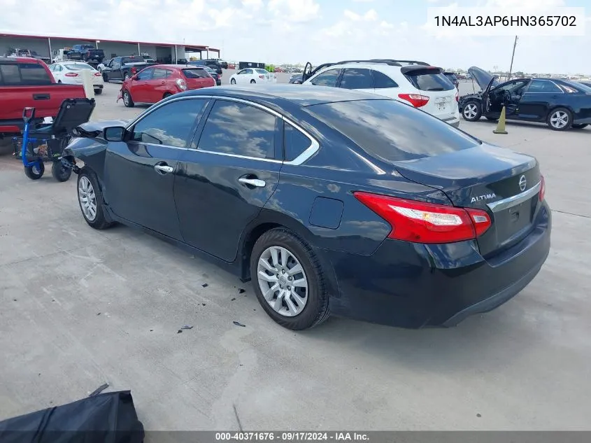 2017 Nissan Altima 2.5 S VIN: 1N4AL3AP6HN365702 Lot: 40371676