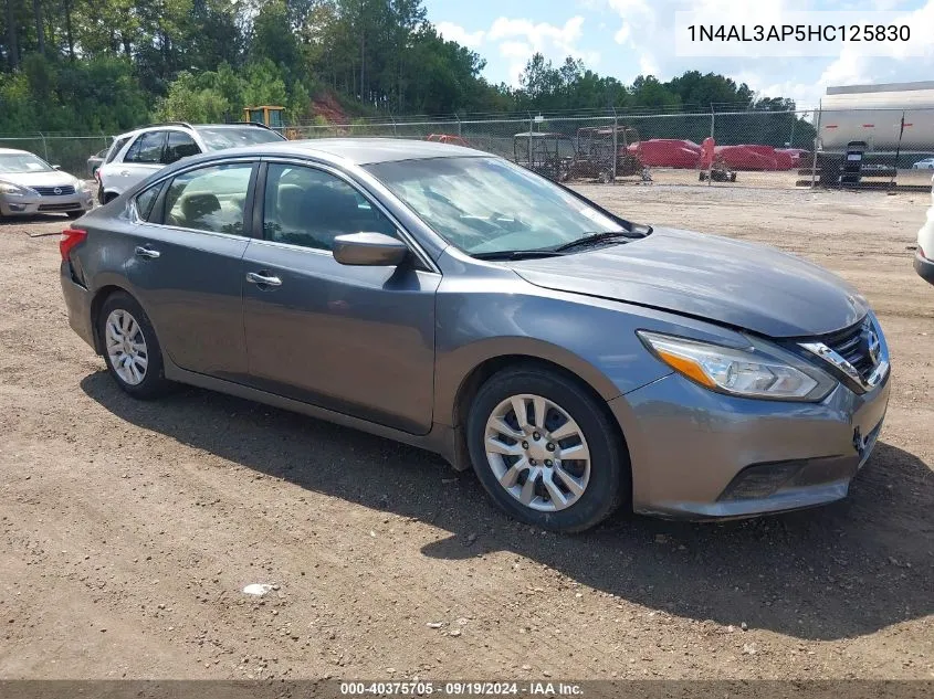 2017 Nissan Altima 2.5 S VIN: 1N4AL3AP5HC125830 Lot: 40375705