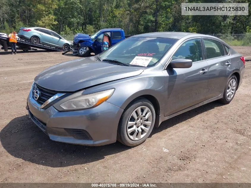 2017 Nissan Altima 2.5 S VIN: 1N4AL3AP5HC125830 Lot: 40375705