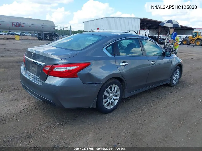 2017 Nissan Altima 2.5 S VIN: 1N4AL3AP5HC125830 Lot: 40375705