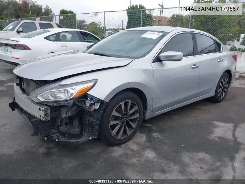 2017 Nissan Altima 2.5 Sv VIN: 1N4AL3AP4HC179667 Lot: 40393128