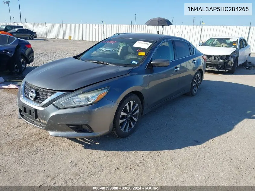 2017 Nissan Altima 2.5 Sv VIN: 1N4AL3AP5HC284265 Lot: 40399988