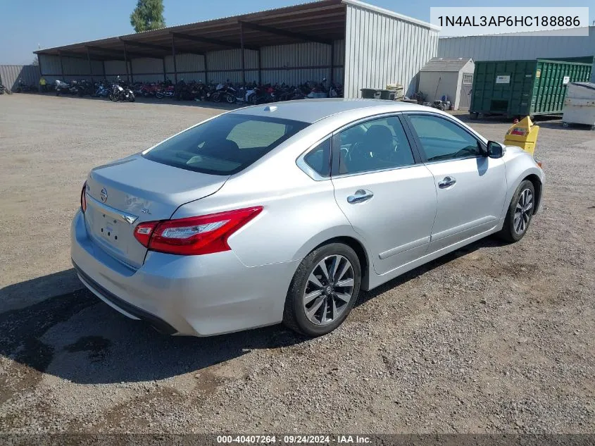 2017 Nissan Altima 2.5 Sl VIN: 1N4AL3AP6HC188886 Lot: 40407264