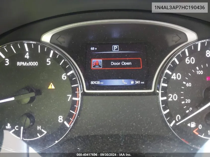 1N4AL3AP7HC190436 2017 Nissan Altima 2.5 Sv