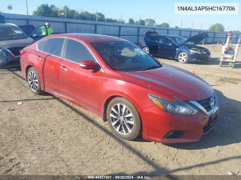 2017 Nissan Altima 2.5/S/Sv/Sl/Sr VIN: 1N4AL3AP5HC167706 Lot: 40421501