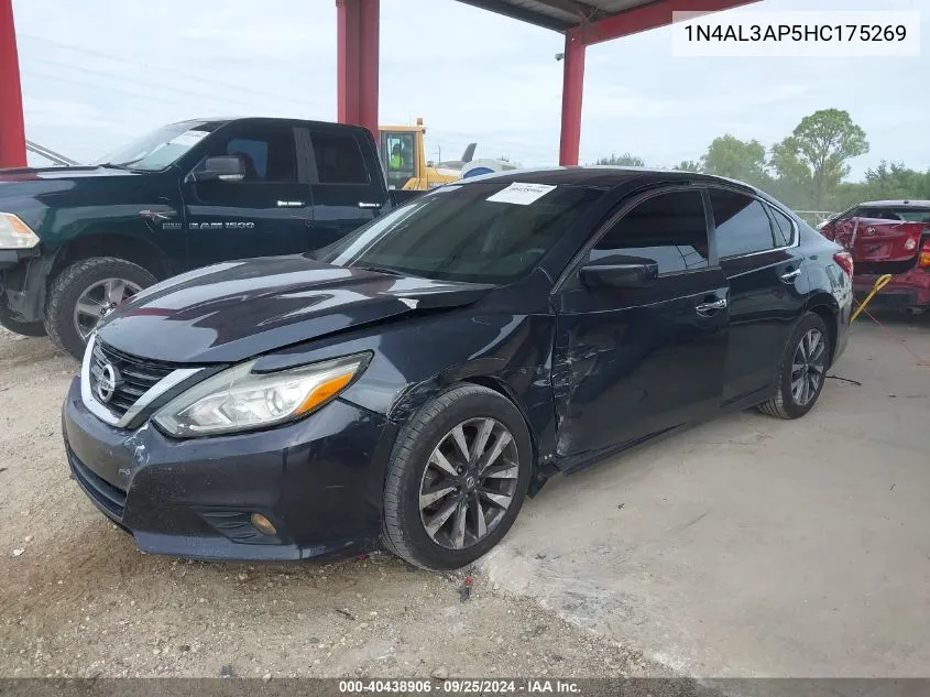 2017 Nissan Altima 2.5 Sv VIN: 1N4AL3AP5HC175269 Lot: 40438906