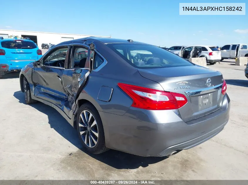 1N4AL3APXHC158242 2017 Nissan Altima 2.5 Sv