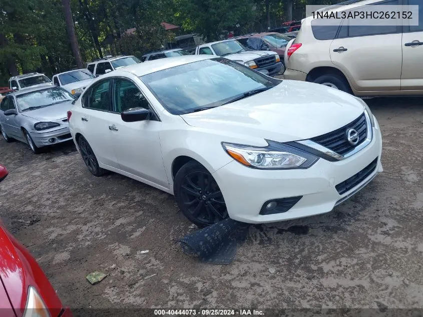 2017 Nissan Altima 2.5 Sr VIN: 1N4AL3AP3HC262152 Lot: 40444073