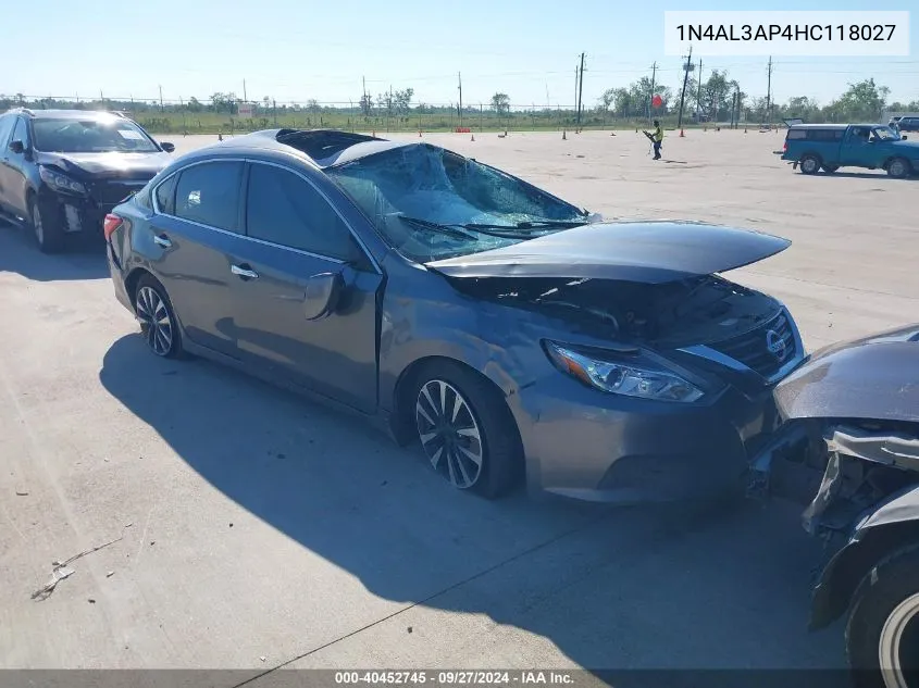 1N4AL3AP4HC118027 2017 Nissan Altima 2.5 Sl