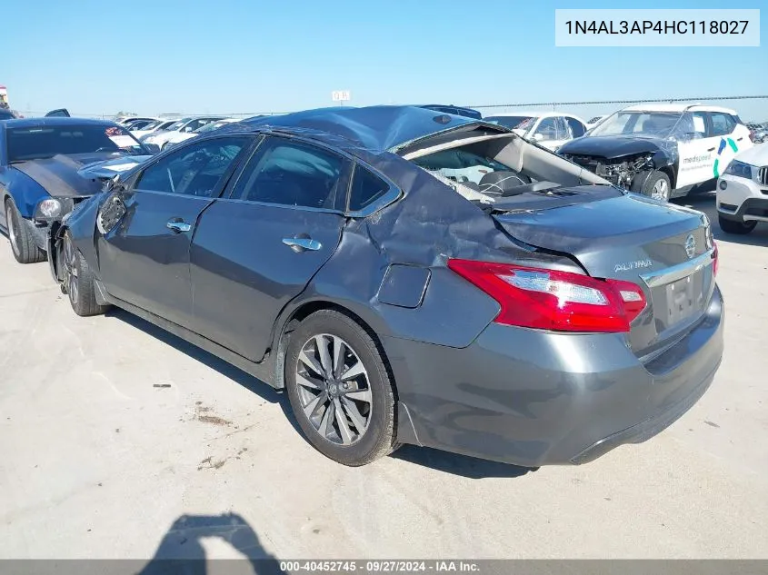 1N4AL3AP4HC118027 2017 Nissan Altima 2.5 Sl