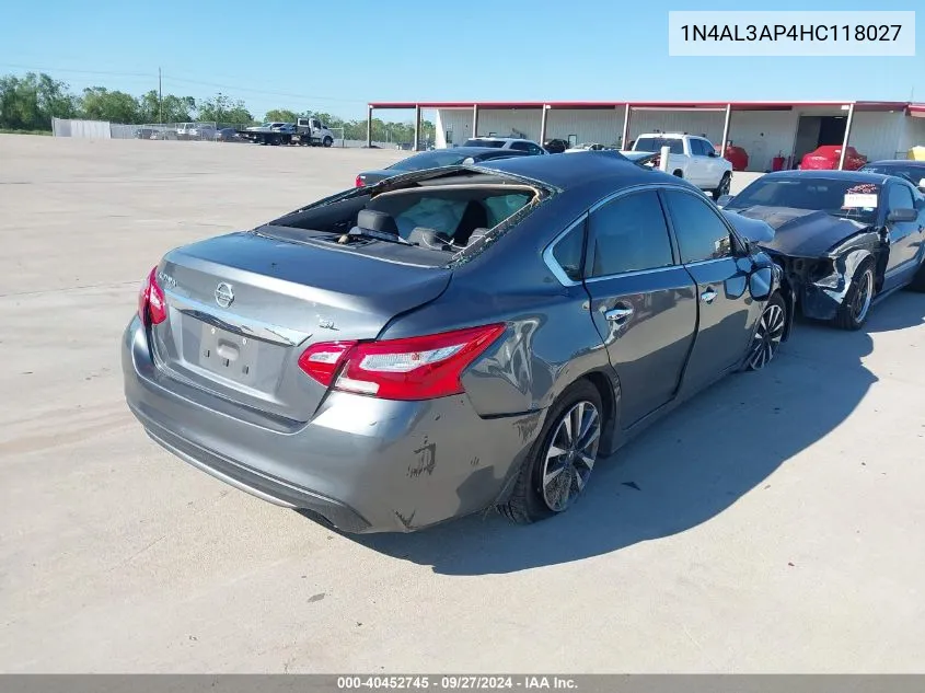 1N4AL3AP4HC118027 2017 Nissan Altima 2.5 Sl