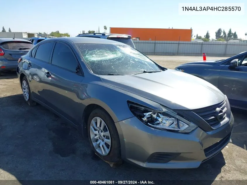 2017 Nissan Altima 2.5 Sv VIN: 1N4AL3AP4HC285570 Lot: 40461081