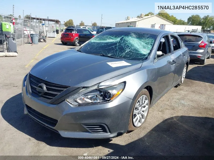 2017 Nissan Altima 2.5 Sv VIN: 1N4AL3AP4HC285570 Lot: 40461081