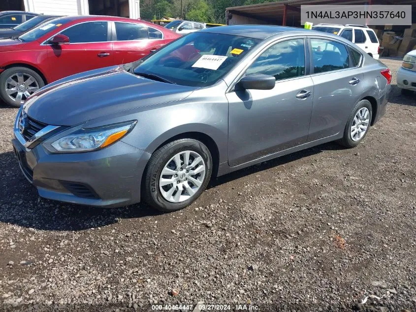 2017 Nissan Altima 2.5 S VIN: 1N4AL3AP3HN357640 Lot: 40464447