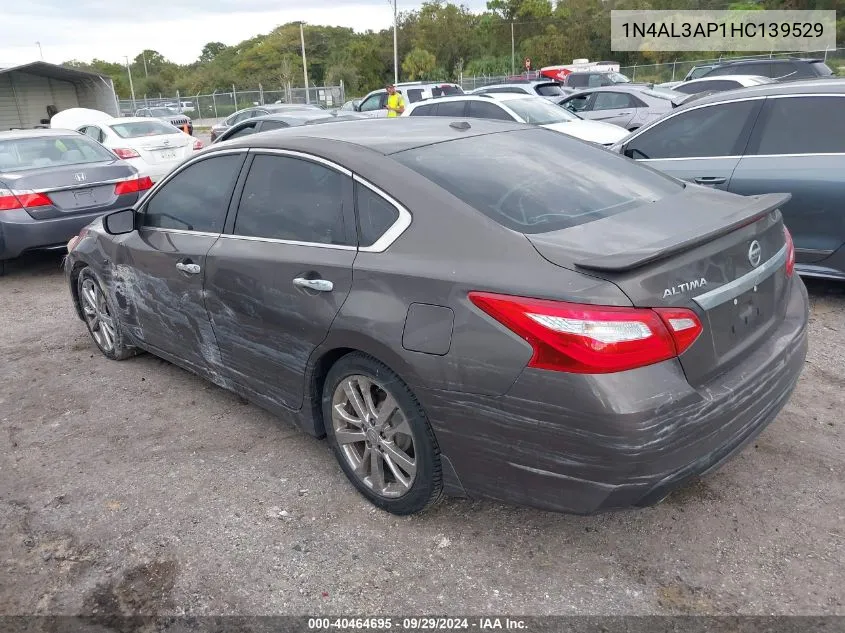 2017 Nissan Altima 2.5 Sv VIN: 1N4AL3AP1HC139529 Lot: 40464695