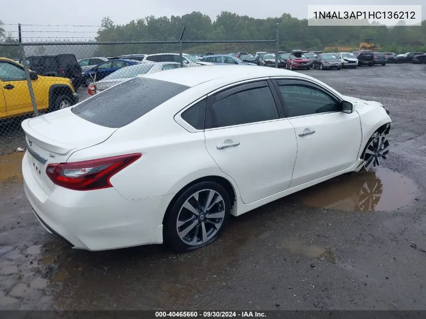 1N4AL3AP1HC136212 2017 Nissan Altima 2.5/S/Sv/Sl/Sr