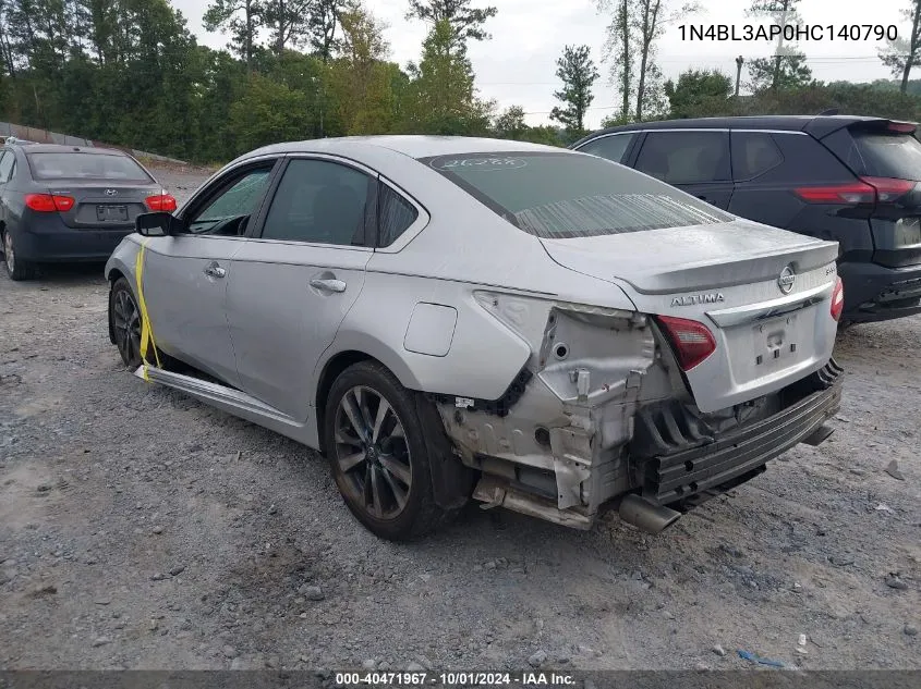 2017 Nissan Altima 3.5Sl/3.5 Sr VIN: 1N4BL3AP0HC140790 Lot: 40471967