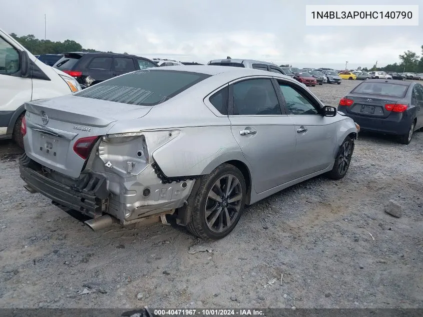 2017 Nissan Altima 3.5Sl/3.5 Sr VIN: 1N4BL3AP0HC140790 Lot: 40471967