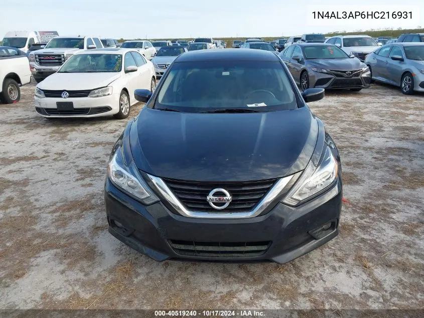 1N4AL3AP6HC216931 2017 Nissan Altima 2.5/S/Sv/Sl/Sr