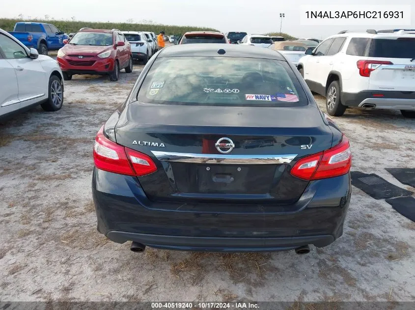 1N4AL3AP6HC216931 2017 Nissan Altima 2.5/S/Sv/Sl/Sr