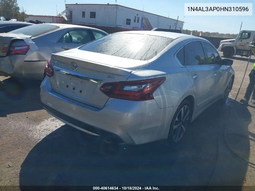 2017 Nissan Altima 2.5 Sr VIN: 1N4AL3AP0HN310596 Lot: 40614634