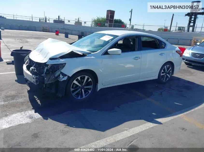 2017 Nissan Altima 2.5 Sr VIN: 1N4AL3AP8HN309857 Lot: 40625482