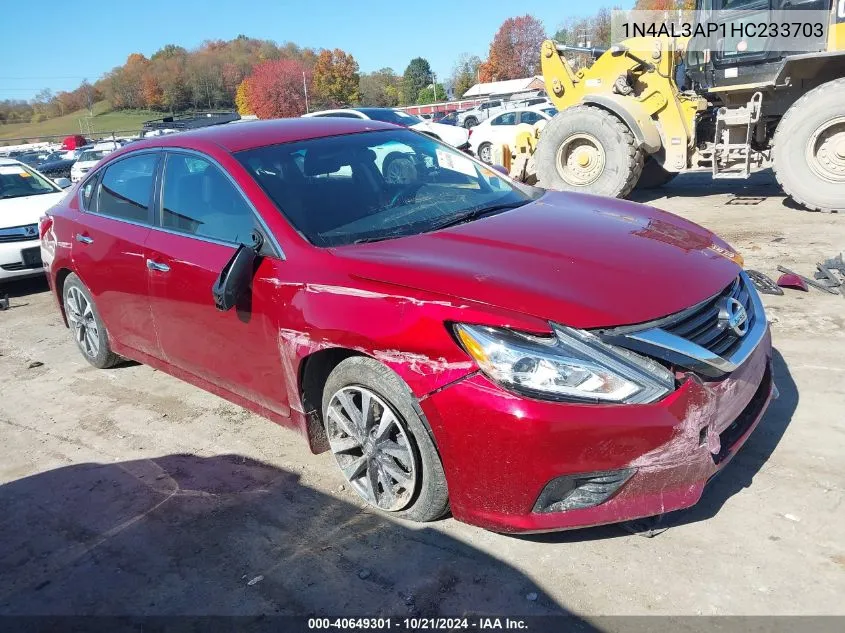 2017 Nissan Altima 2.5 Sv VIN: 1N4AL3AP1HC233703 Lot: 40649301