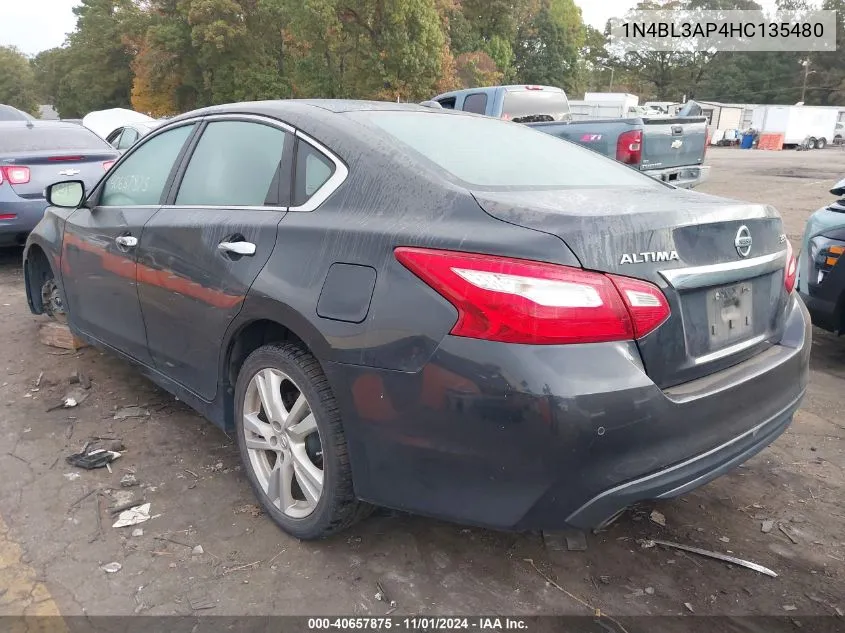 2017 Nissan Altima 3.5 Sl/3.5 Sr VIN: 1N4BL3AP4HC135480 Lot: 40657875