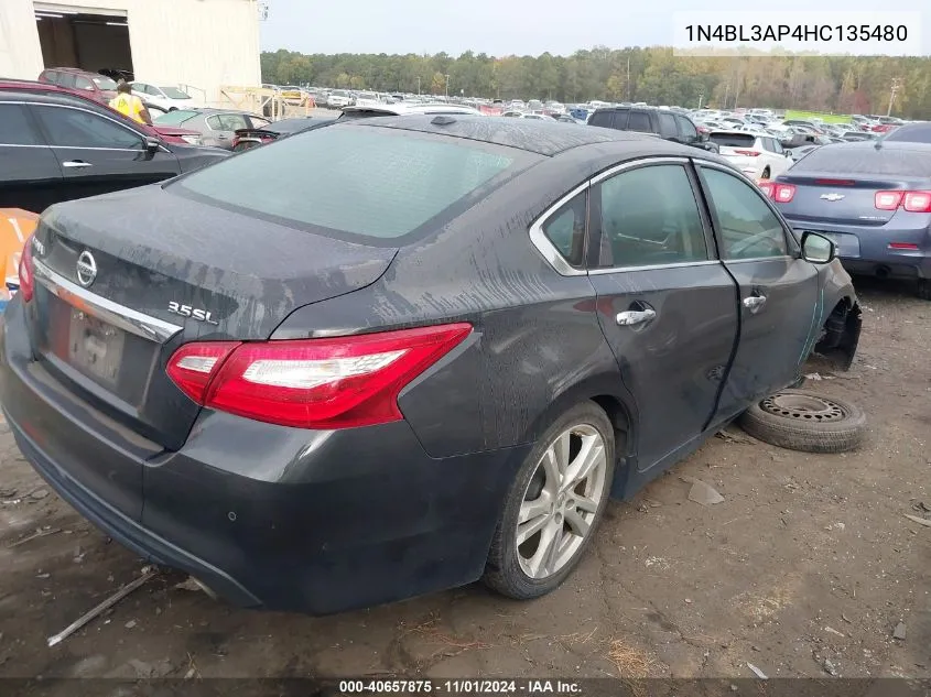 2017 Nissan Altima 3.5 Sl/3.5 Sr VIN: 1N4BL3AP4HC135480 Lot: 40657875