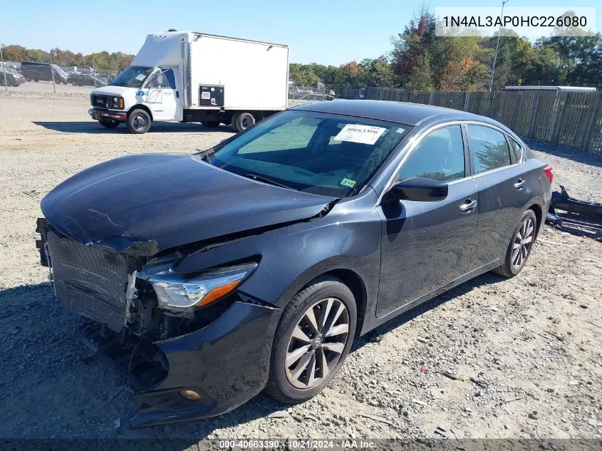 2017 Nissan Altima 2.5 Sv VIN: 1N4AL3AP0HC226080 Lot: 40663390