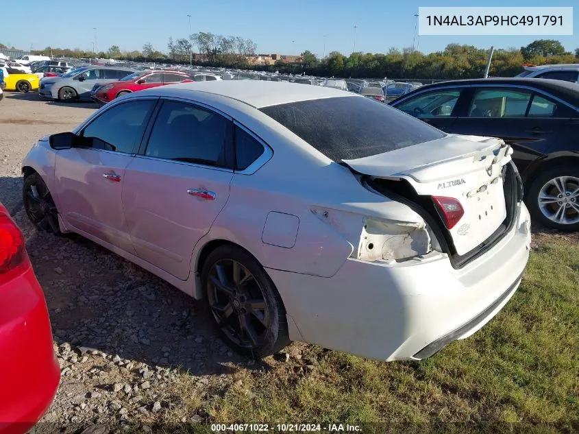 1N4AL3AP9HC491791 2017 Nissan Altima 2.5 Sr