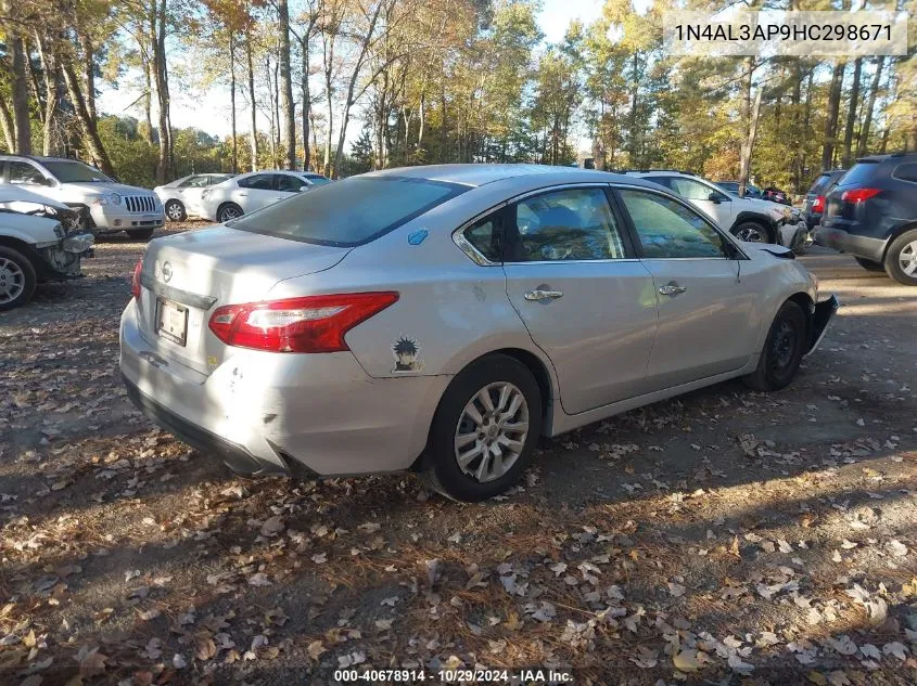 2017 Nissan Altima 2.5 S VIN: 1N4AL3AP9HC298671 Lot: 40678914