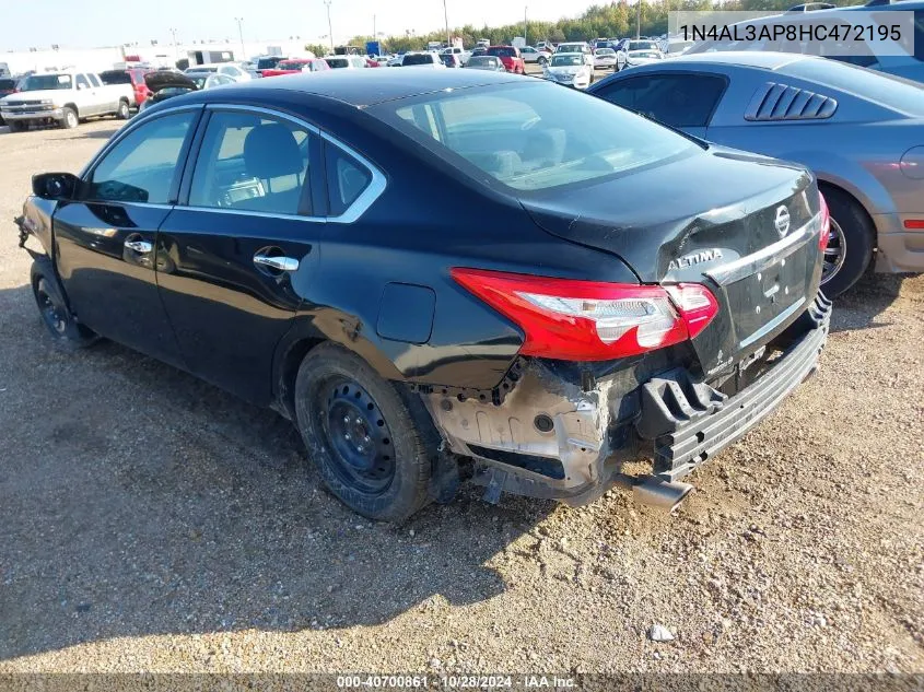 2017 Nissan Altima 2.5 S VIN: 1N4AL3AP8HC472195 Lot: 40700861