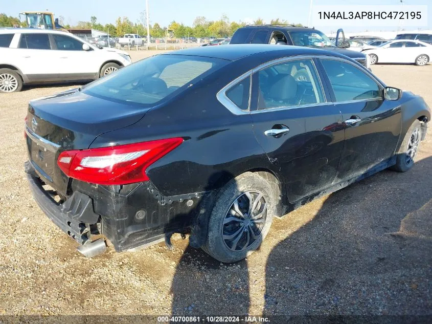 2017 Nissan Altima 2.5 S VIN: 1N4AL3AP8HC472195 Lot: 40700861