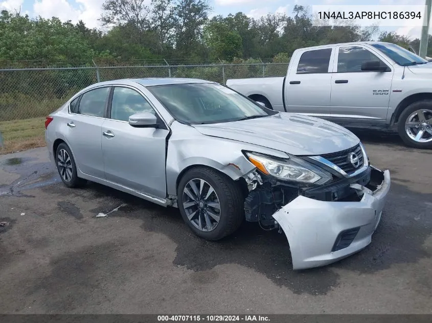 2017 Nissan Altima 2.5 Sl VIN: 1N4AL3AP8HC186394 Lot: 40707115