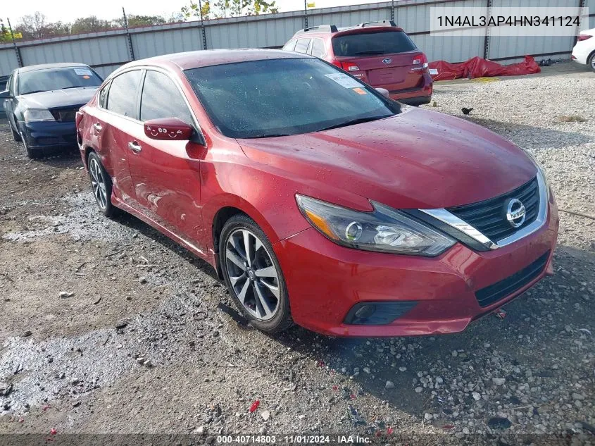 2017 Nissan Altima 2.5 Sr VIN: 1N4AL3AP4HN341124 Lot: 40714803