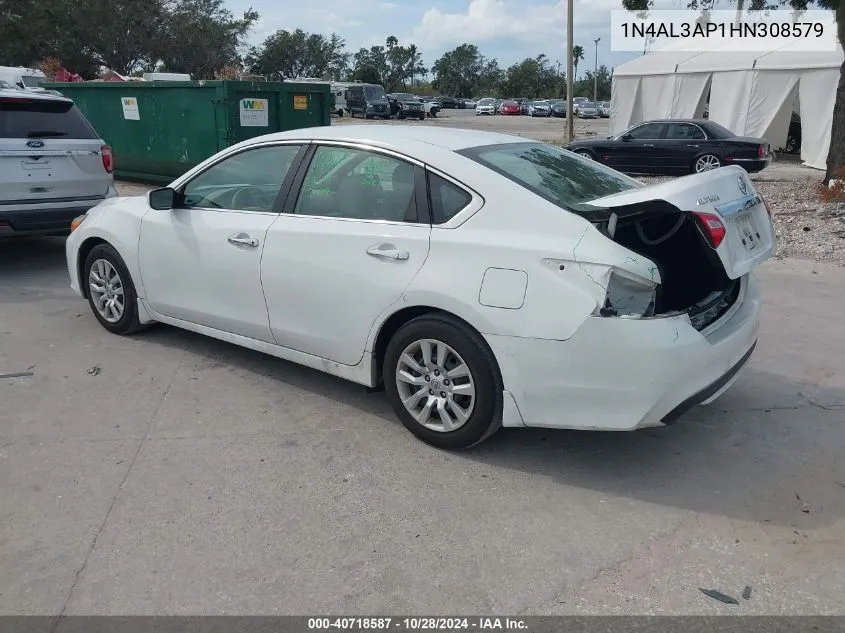 2017 Nissan Altima 2.5 S VIN: 1N4AL3AP1HN308579 Lot: 40718587