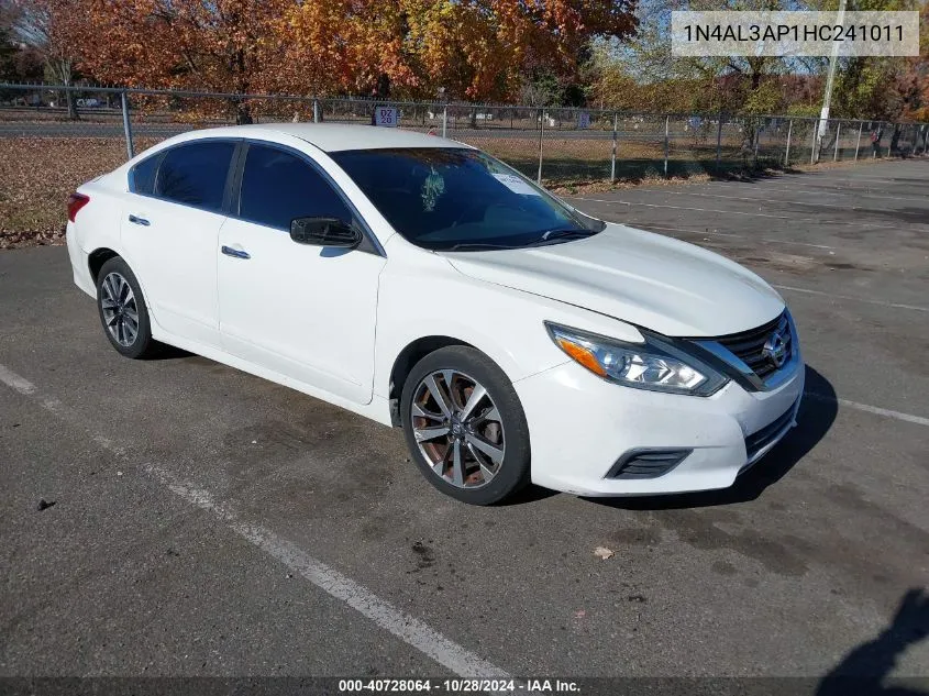 2017 Nissan Altima 2.5 S VIN: 1N4AL3AP1HC241011 Lot: 40728064